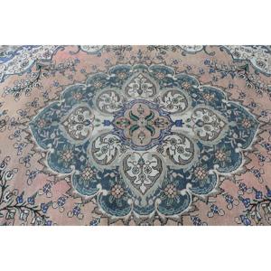 Alfombra Grande Vintage de 5.9x7.9 pies (180x242 cm), Alfombra Persa de Lana Azul Turca - Product Image 5
