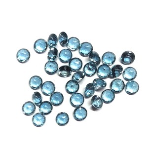 IGI Certifié AAA Grade 4mm 5mm Topaze Bleue de Londres Naturelle à Facettes Semi-Précieuse Pierres Précieuses Calibrées en Vrac pour la Fabrication de Bijoux - Product Image 3
