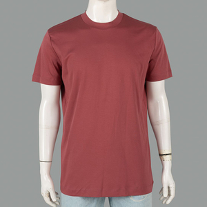 เสื้อยืดคุณภาพสูงแบบเรียบๆ ปรับแต่งได้ ขายดี พร้อมโลโก้ เสื้อยืดลำลองผ้าฝ้ายสำหรับผู้ชาย - Product Image 4