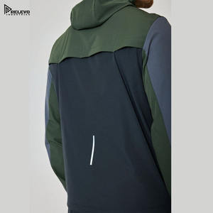 Survêtement coupe-vent de haute qualité 100% coton avec logo réfléchissant personnalisé pour l'entraînement et le jogging en hiver, séchage rapide et respirant - Product Image 5