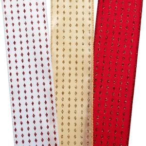 Mini Satin <b>Wired</b> <b>Ribbon</b> Glitter Diamonds Luxury Stretch Loop Handmade <b>Ribbon</b> Spool for Wedding Birthday Decorations Polyester PP - Product Image 3