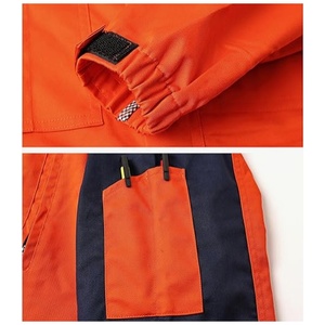 OEM Mechanic Work Coverall Multi Pocket Private <b>Label</b> Safety Heavy Duty Workwear with Reflective Band Industrial Protective Wear - Product Image 6