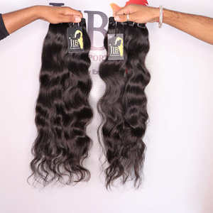 Extensión de cabello ondulado suelto de visón cutícula alineada crudo ondulado sin procesar templo indio paquetes de cabello humano para venta al por mayor - Product Image 1