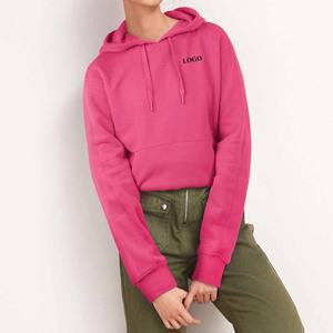 Sudadera con capucha de mujer con estampado personalizado al por mayor de alta calidad, sudaderas transpirables de colores sólidos cómodas de gran tamaño para mujer 2026 - Product Image 1