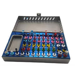 Juego de Instrumentos Quirúrgicos Dentales Manuales de Acero Inoxidable Universal Básico de Alta Calidad, Fresas de Densificación Ósea, Clase I CE - Product Image 4