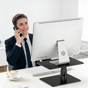 Heavy Duty Ergonomic Height <strong>Adjustable</strong> <strong>Computer</strong> Monitor <strong>Riser</strong> for Desk Work - Product Image 2