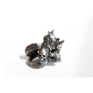 Bagues en argent turc 925 plaqué rhodium, style punk, motif rhinocéros, bijoux animaliers classiques faits à la main - Product Image 4