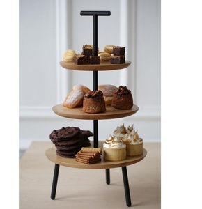 Grande tasse décorative en bois et métal d'occasion, support pour gâteau, meilleure vente d'ustensiles de cuisine pour fête d'occasion - Product Image 6