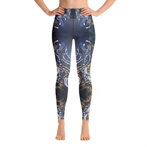 Mallas de yoga sin costuras para mujer Cintura alta Sublimación Estampado Scrunch Butt Estirable Gym Legging - Product Image 6