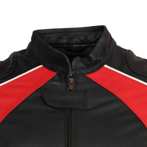 Chaqueta de moto de cuero personalizada de alta calidad para hombre, abrigo de invierno al por mayor de tendencia superior con logotipo personalizado - Product Image 3