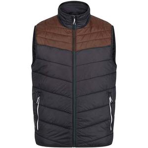 Gilet sans manches matelassé à fermeture éclair chaud et léger pour l'hiver avec logo personnalisé pour hommes Gilet style décontracté Gilet bouffant pour l'extérieur - Product Image 1