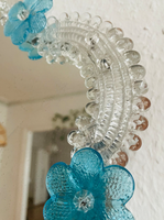 Magnifique Miroir Vénitien Vintage en Verre de Murano