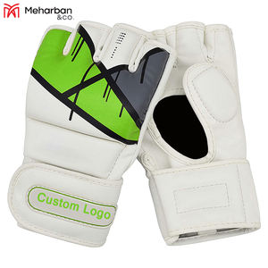 Muay Thai Sand Bag MMA Gants demi-doigts Gants MMA Gants en cuir de vachette véritable Gants MMA - Product Image 2