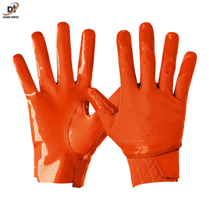 Prix de gros Gants de football américain en cuir de haute qualité Super collants meilleure prise en main conception personnalisée logo personnalisé imprimé - Product Image 2