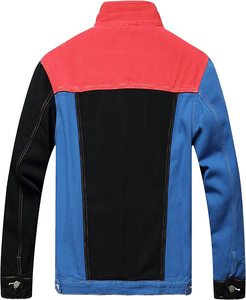 Custom Logo Jean <b>Jacket</b> Washed Solid Color Boyfriend <b>Men</b> <b>Denim</b> <b>Jackets</b> - Product Image 6