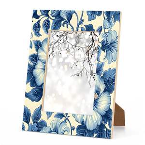 Handcrafted for Wood Resin <b>Photo</b> <b>Frame</b> Modern Home Decor Rustic Wall Table Display <b>Gift</b> <b>Wedding</b> Anniversary Office Bedroom - Product Image 3