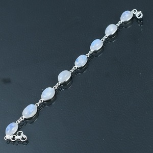 Handmade Silver Boho Style <b>Bracelet</b> Jewelry 925 Sterling Silver <b>Moonstone</b> Gemstone Trending <b>Bracelet</b> Jewelry For Women Gift For - Product Image 2