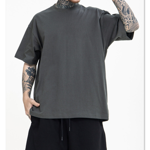 Alta calidad 100% algodón Streetwear peso pesado de gran tamaño gráfico Vintage para DTG impreso lavado ácido personalizado hombres camiseta para hombres - Product Image 2