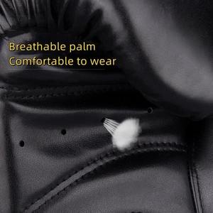 Gants de boxe personnalisés Logo personnalisé Nom PU Sanda Gant d'entraînement Kickboxing Gants de sac de boxe Accessoires pour hommes femmes - Product Image 2