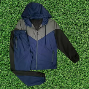 Chándal cortavientos OEM de nailon de dos piezas con cremallera para hombre logotipo personalizado corte perfecto estilo único fabricante superior - Product Image 1