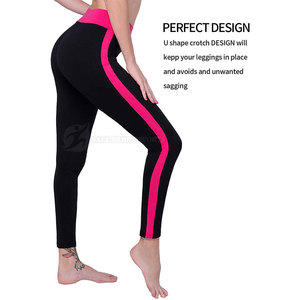 Women's XL <b>Slim</b> Fit Active Fitness <b>Leggings</b> Customizable Private Label Mid Solid Plus Spandex <b>Leggings</b> Elastic Waist Most - Product Image 5