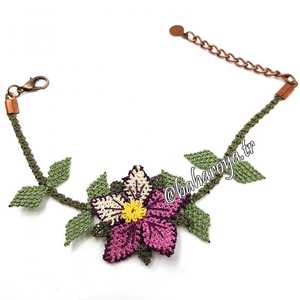 İğne Oyası Menekşe Bileklik Fine <b>Beaded</b> <b>Bracelets</b> - Product Image 1