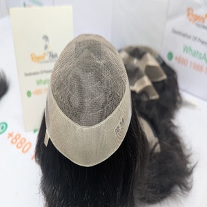 REGENT SFL Base Homme Toupet 100% Indien Remy Cheveux Naturel Vague Droite Main Attachée Trame Grand Stock Disponible - Product Image 3