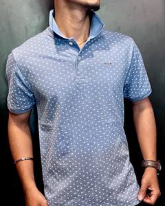 Camisa de Golf con Estampado Elástico para Hombre, Camisa de Secado Rápido 100% Algodón Sedex de Punto para Ropa de Polo, Impresión Digital - Product Image 1