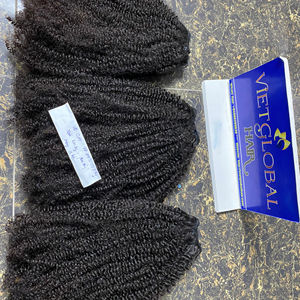 Afro Kinky Curly Hair Bundles 100% cheveux humains vierges et cambodgiens couleur naturelle et blonde pour femmes noires - Product Image 1