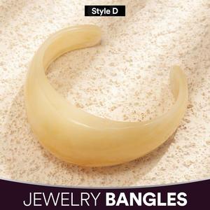 Bracelet artisanal islamique en résine, unique, artistique, léger, bijou tendance, cadeau élégant pour femme, vente en gros - Product Image 3