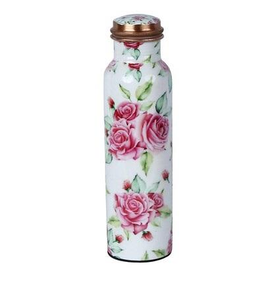 Top vente nouveau look avec prix raisonnable bouteille en cuivre bouteille d'eau en cuivre pur de haute qualité échantillon gratuit. - Product Image 3