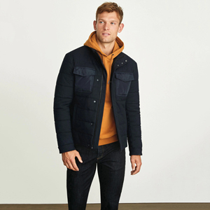 Veste matelassée coupe-vent de luxe pour homme, capuche à cordon personnalisée de haute qualité, nouveau design pour l'hiver, style streetwear - Product Image 2
