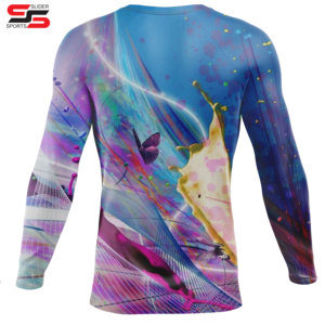 Wholesale Sublimation High Quality <b>Men's</b> Quick Dry Turtleneck Long Sleeve <b>Compression</b> <b>Shirts</b> Workout Muscle Gym <b>Shirts</b> Top - Product Image 4
