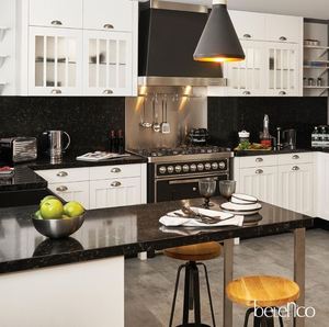 Hot Sale Black 2cm 3cm Eased Edge Eco-Friendly Modern Quartz Slab Kitchen Countertop Wholesale Commercial Construction Use - Product Image 1