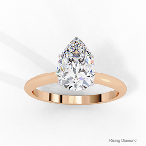 1.82 Ct poire coupe laboratoire cultivé CVD diamant Solitaire bague de fiançailles cadeau d'anniversaire pour ses bagues en diamant de qualité supérieure - Product Image 2