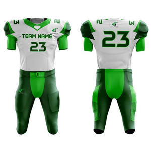 Usine directe adulte football américain uniforme O cou Polyester vêtements d'entraînement qualité Unique sublimation personnalisée ensemble de séchage rapide - Product Image 4