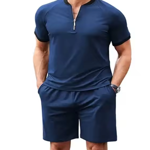 Logotipo del cliente Hombres Verano 2 piezas Pantalones cortos Set uso en verano - Product Image 4