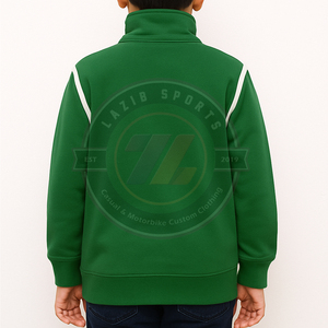Niños al por mayor sudaderas con capucha de etiqueta privada logotipo personalizado cremallera sudaderas con capucha chaqueta de lana para niños ropa de moda ropa casual - Product Image 5