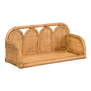 Étagère murale en bambou fait à la main hautement recommandée, étagère murale en rotin de bambou naturel, étagère flottante en osier pour la maison - Product Image 5