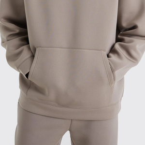 Survêtement Homme 2025 100% Coton Épais Haute Qualité Respirant Logo Personnalisé Hiver Polaire Grande Taille Réversible à Capuche Imprimé - Product Image 3