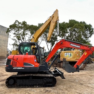 Excavatrice Doosan DX60 99% neuve, 6 tonnes, matériel de terrassement d'occasion, petite excavatrice en bon état, prête à travailler - Product Image 4