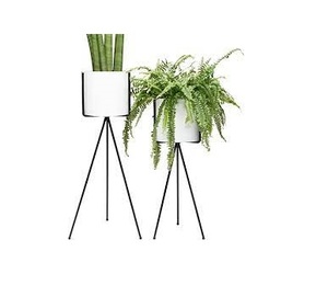 Pot de fleurs en fer noir pour usage intérieur, décoration de la maison, pot rond pour plantes d'intérieur, pour le jardin - Product Image 6