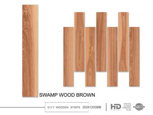 Azulejos de Porcelana Premium con Aspecto de Madera |   Revestimiento de Pared y Suelo de Tablones Largos de 200x1200 mm, Textura Mate, Colección Moderna para Exportación - Product Image 5
