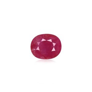 พลอยสีแดงทรงเหลี่ยม/ทรงกุหลาบ/ทรงอ็อกทากอน ขนาด 3.43 กะรัต เจียระไนแบบมรกต ผลิตในห้องปฏิบัติการผ่านการอบความร้อน - Product Image 1