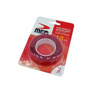Nastro in Silicone trasparente acrilico su due lati 18mm * 2mt.