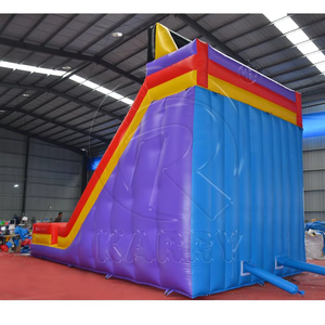 สไลเดอร์เป่าลมแบบเปียกและแห้งเกรดเชิงพาณิชย์ พร้อมบ้านลมเป่าลม PVC คุณภาพพรีเมียม สไลเดอร์ยาวขนาดใหญ่สำหรับเล่นกลางแจ้ง - Product Image 3
