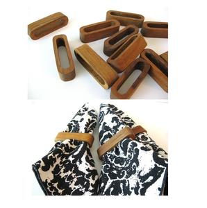 Anneaux de serviette en bois de luxe sur mesure pour Noël, vente en gros, prix d'usine, fabriqué en Inde, respectueux de l'environnement - Product Image 1