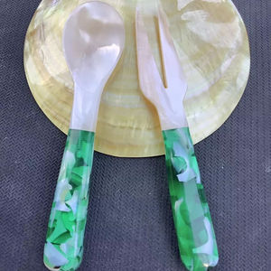 ช้อนหอยมุกสไตล์เวียดนามเครื่องใช้บนโต๊ะอาหารทำมือระดับพรีเมียมสำหรับงานแต่งงานงานเลี้ยงร้านอาหารและใช้ในบ้าน - Product Image 1