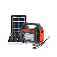 Batterie au lithium 4500 mAh, mini lampe LED rechargeable, énergie solaire gratuite, kit de panneaux solaires pour la maison, utilisation domestique, kit solaire pour l'Afrique
