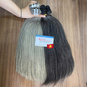 Paquetes de Cabello Gris Natural al por Mayor - Cabello Natural Sal y Pimienta - Cabello Humano Virgen 100% Sin Procesar para Proveedores de Cabello Natural - Product Image 6